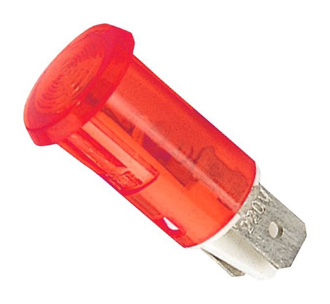 Bulgin C058900Naa Neon Indicator, Red, 230Vac, Dome