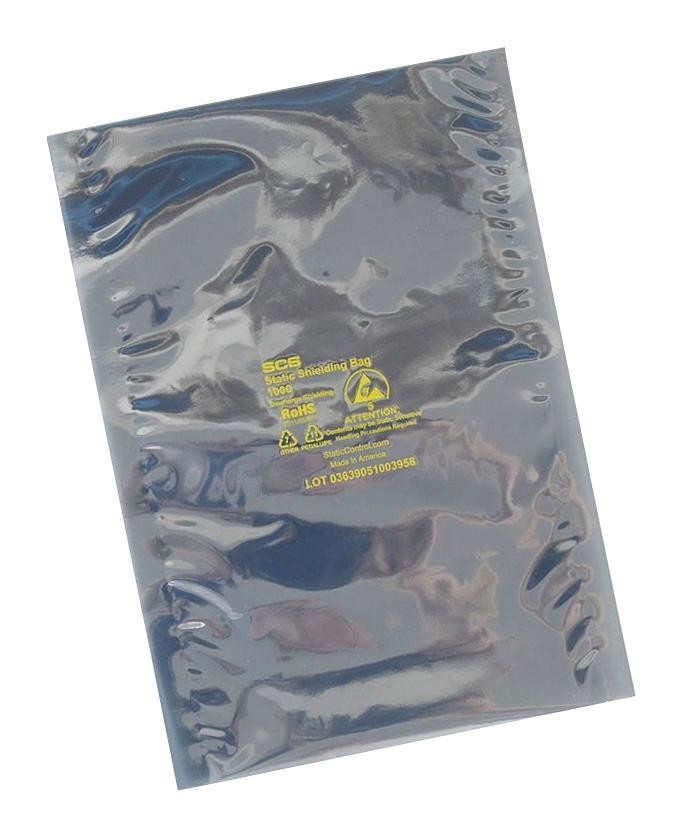 SCS 100714 Static Shield Bag, Metal-In, 14