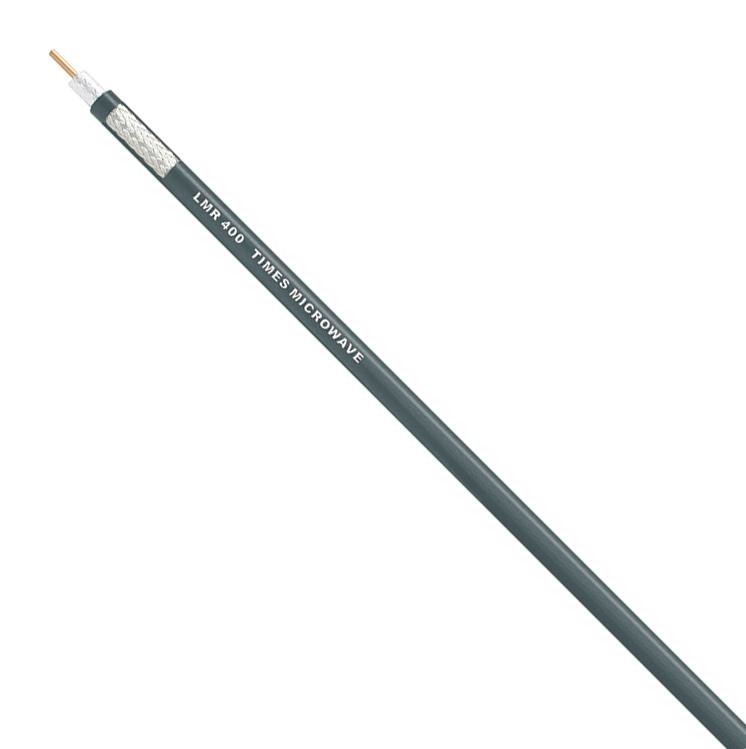 Times Microwave Lmr-400-Db Coaxial Cable, 50 Ohm, Black, Pe