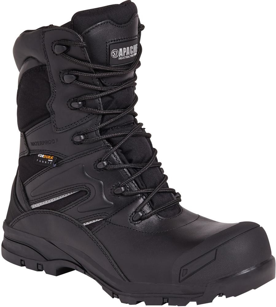 Apache Combat 8 High Leg Safety Boot, Non Metalic, 8