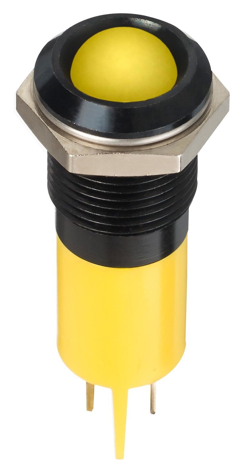 APEM Q14P1Bxxy02E Led Panel Indicator, Yellow, 14mm, 2.1V