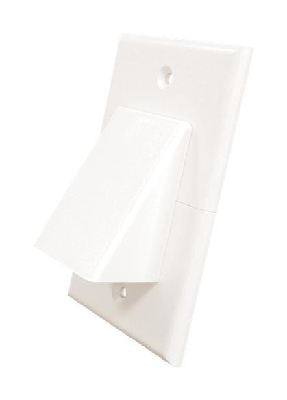 Midlite Products 1Gcv-Wh 1 Gang Wall Plate W/ Screw, White
