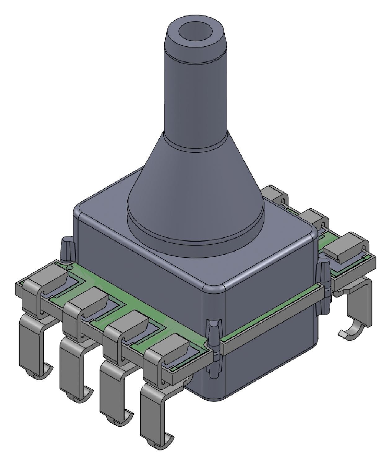 Amphenol All Sensors Elvh-M160G-Hknj-C-N5A4 Pressure Sensor, 160Mbar, Gauge, I2C