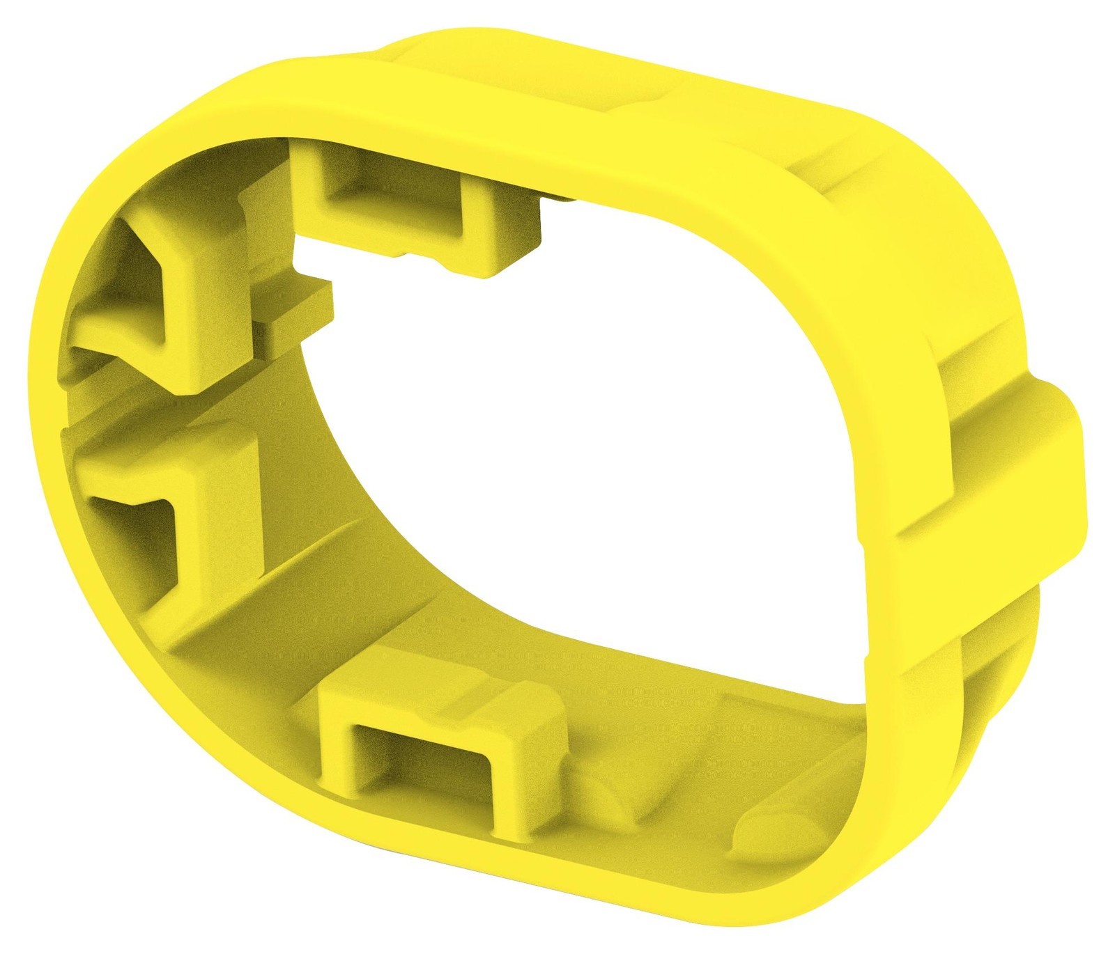 Te Connectivity 2325098-6 Mounting Clip, Pbt+Gf30, Yellow