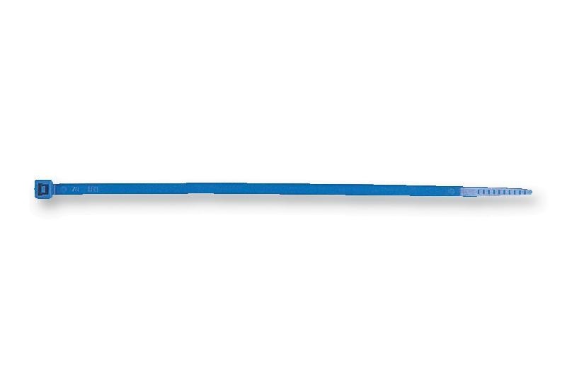 HellermannTyton 111-00265 Cable Tie, Blue, 100mm, Pk100
