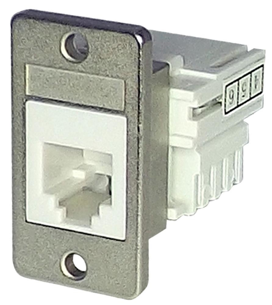 Tuk Ksh66Whpm Rj12 Connector, Jack, 6P6C, 1Port, Panel