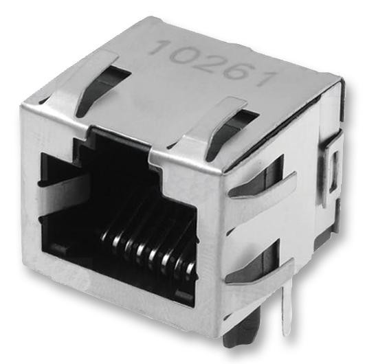 Amp Connectors / Te Connectivity 1-406541-1 Modular, Jack, Tht, R/a, Rj45, 8P8C