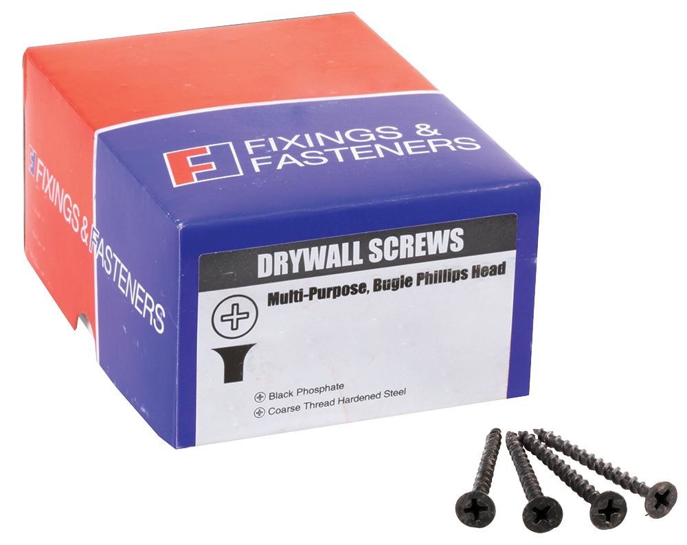 Forgefix 200Dws38Bp Drywall Screw Black 3.5 X 38mm Pk200