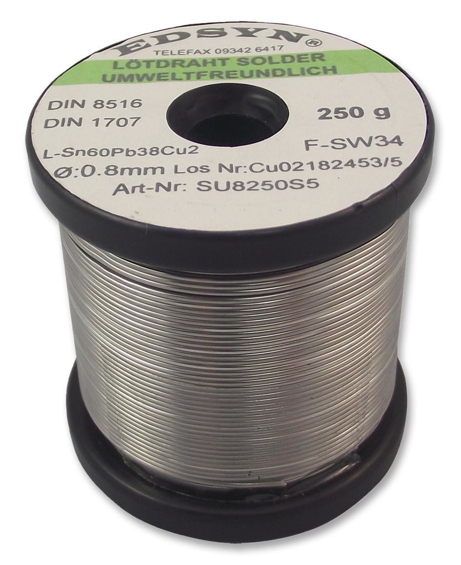 Edsyn Su8250-S5 Solder Wire, Fsw34, 0.8mm, 250G