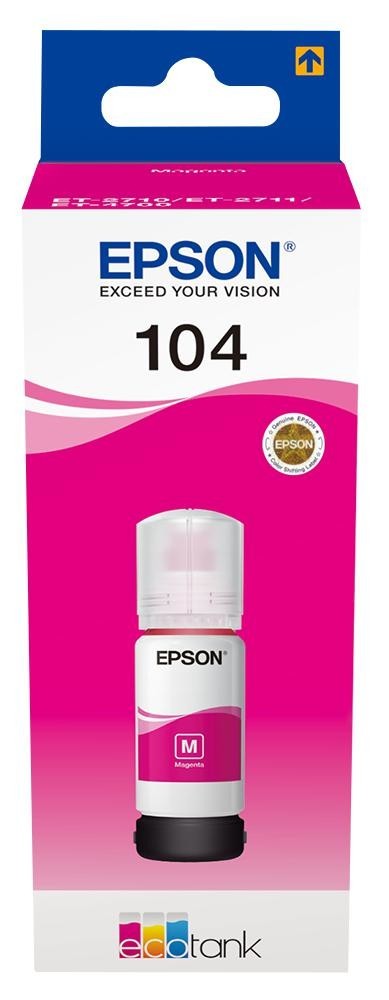 Epson C13T00P340 Ink Refill 104 Ecotank Magenta