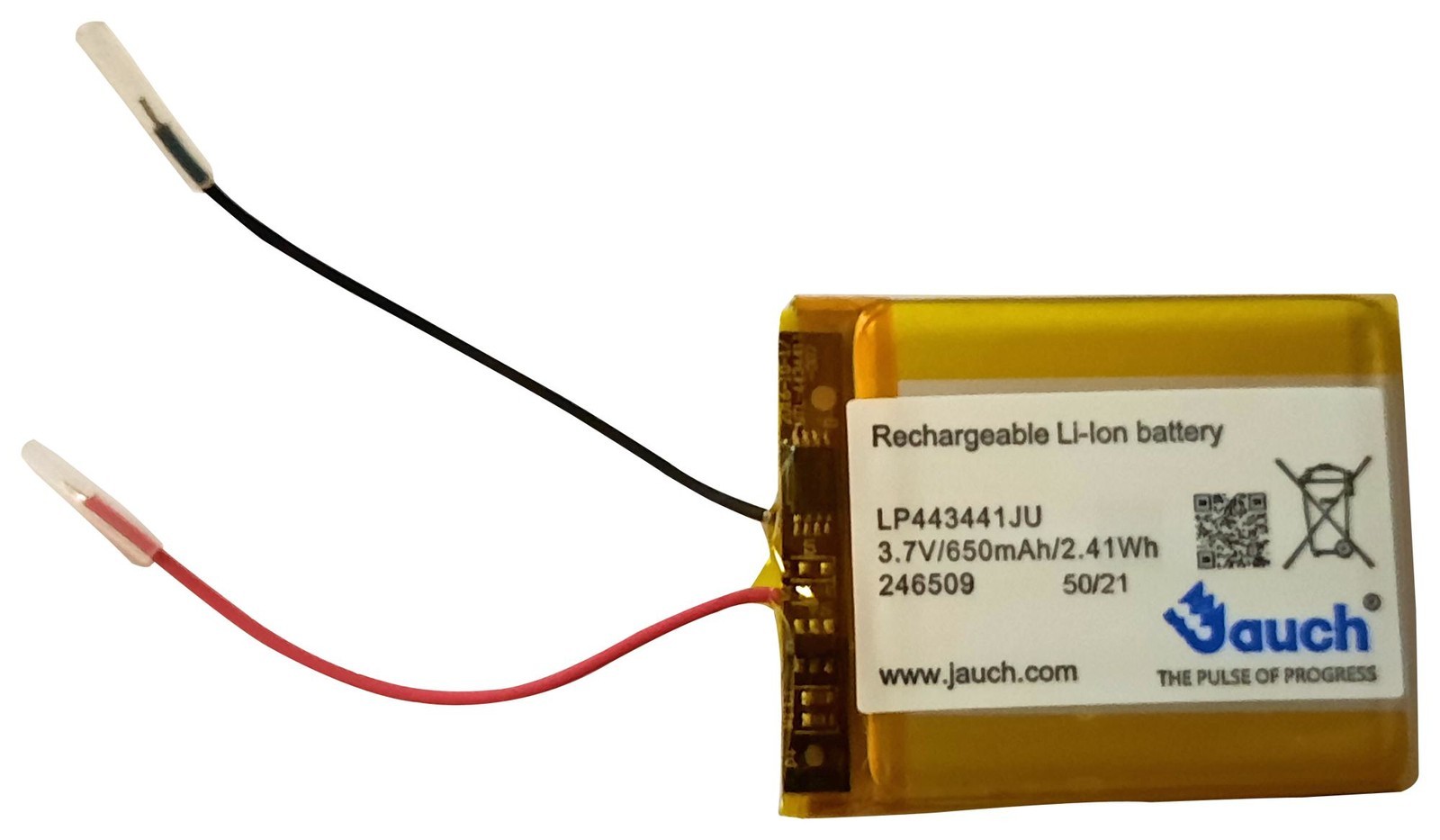 Jauch Lp443441Ju Battery, Rechargeable, 650Mah, 3.7V