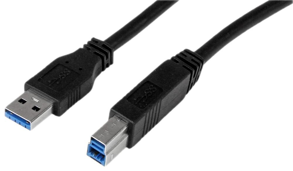 Startech Usb3Sab3Mbk Usb Cable, 3.0 A Plug-B Plug, 3M