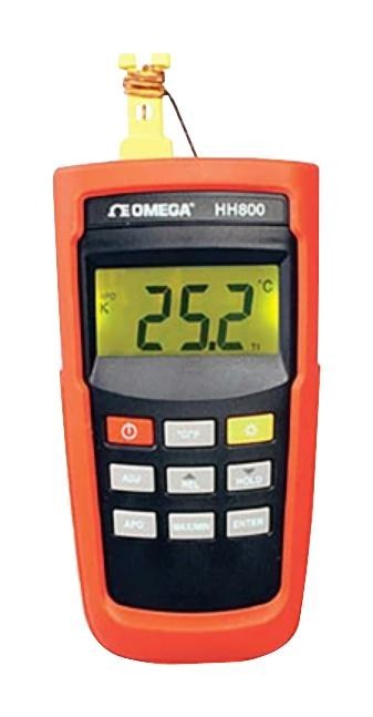 Omega Hh800A Digital Thermometer, -200 To 1372Deg C