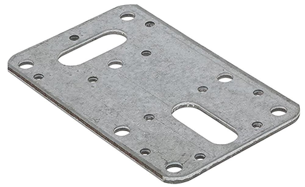 Timco Fcp100 Flat Connector Plate Galv 62X100mm (5Pk)