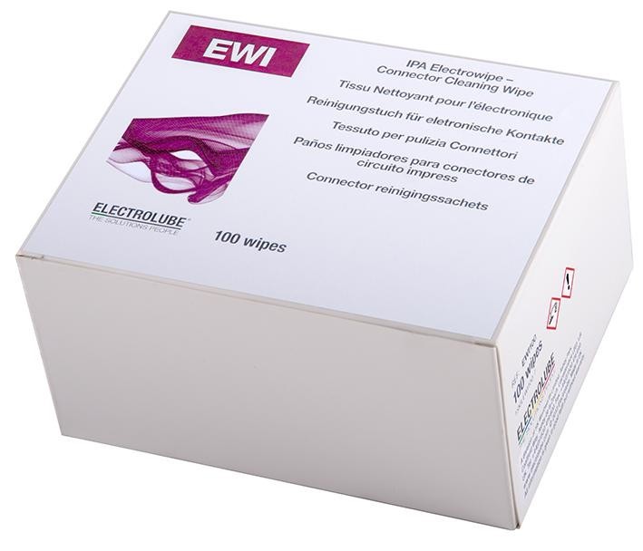 Electrolube Ewi100 Wipes, Isopropanol, Pk100