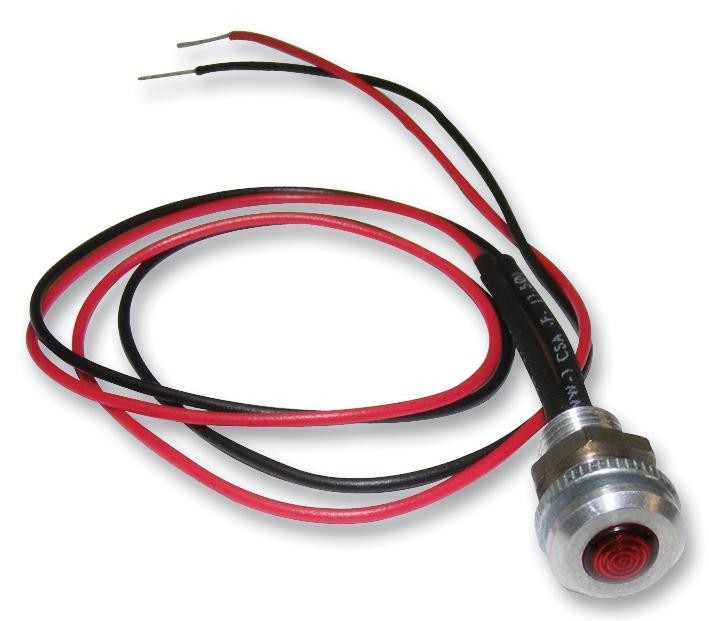 Oxley Oxl/clh/63/fl30/algaas Red Led Indicator, 6.35mm, Red