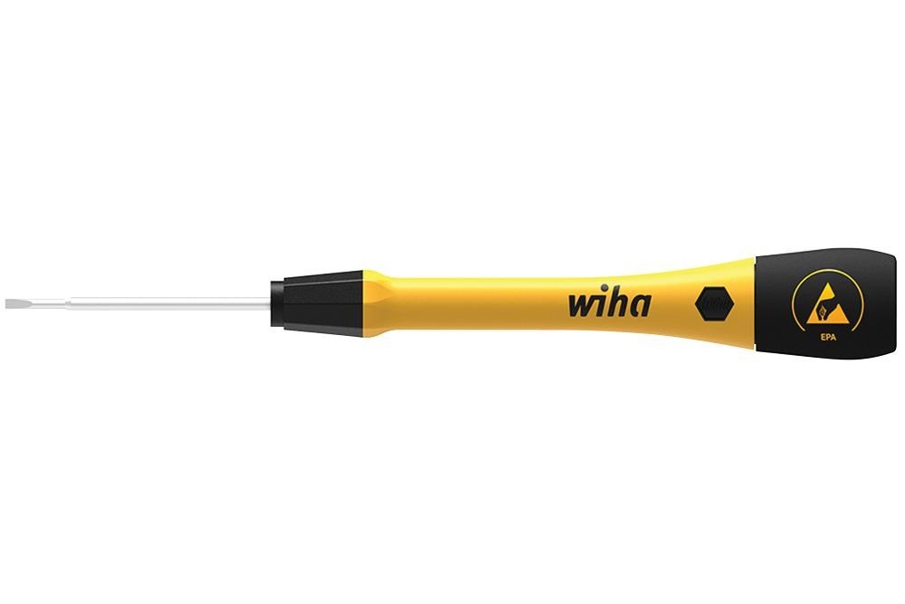 Wiha 43674 Screwdriver, Slot, 4mm, 160mm, Esd