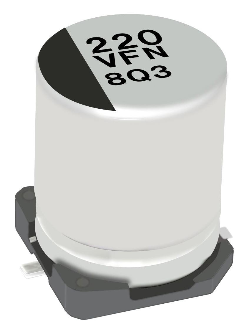 Panasonic Eeefn1E821Up Capacitor, 820Uf, 25V, Alu Elec, Smd