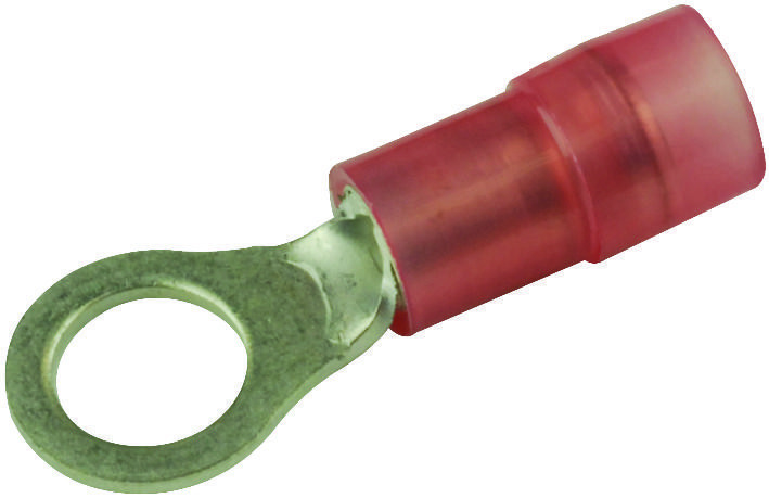 Multicomp Pro Mc29541 Terminal, Ring Tongue, #10, Crimp, Red