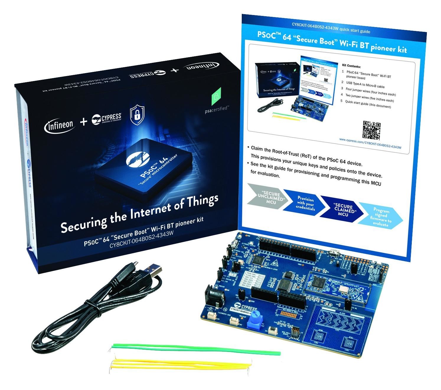 Cypress Infineon Technologies Cy8Ckit-064B0S2-4343W Pioneer Board, Bluetooth And Wifi