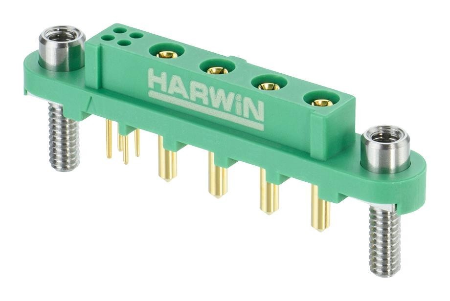 Harwin G125-Fv104F3-04Ab000P Connector, Mixed Layout, Rcpt, 4+4 Pos, Tht