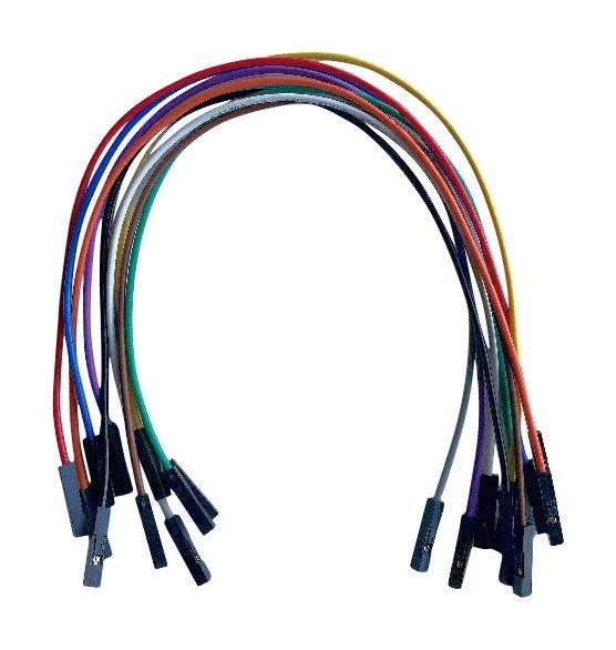 Twin Industries Tw-Ff-5C Jumper Wires, Multi-Colored, 5Cm, 24Awg