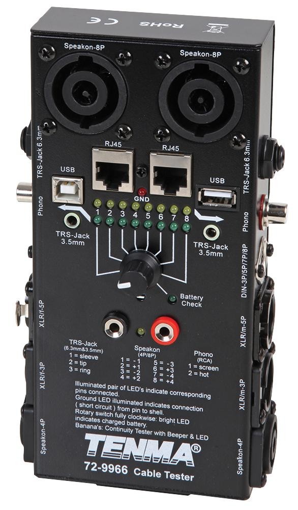 Tenma 72-9966 Cable Tester, Pro Av