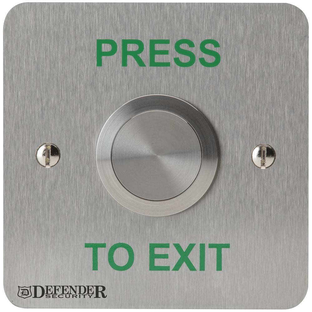 Defender Security Def-0659N-1Pte Exit Button 30mm Vandal Resistant