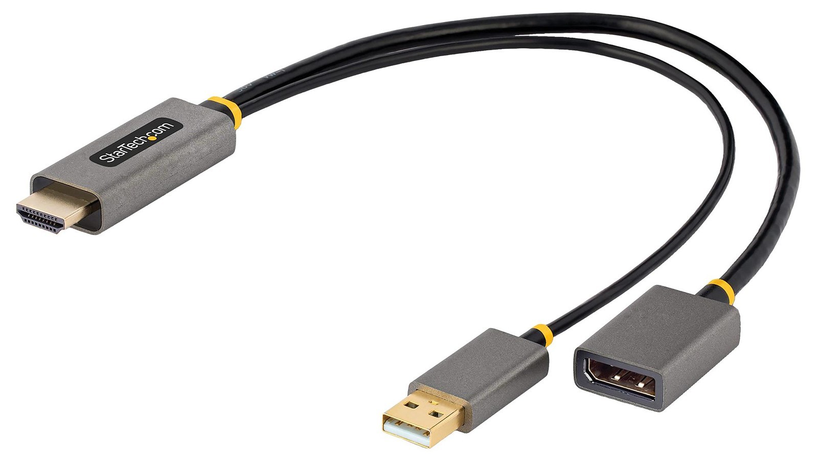 Startech 128-Hdmi-Displayport Adaptr Cable, Hdmi+Usb Plug-Dp Rcpt/30Cm