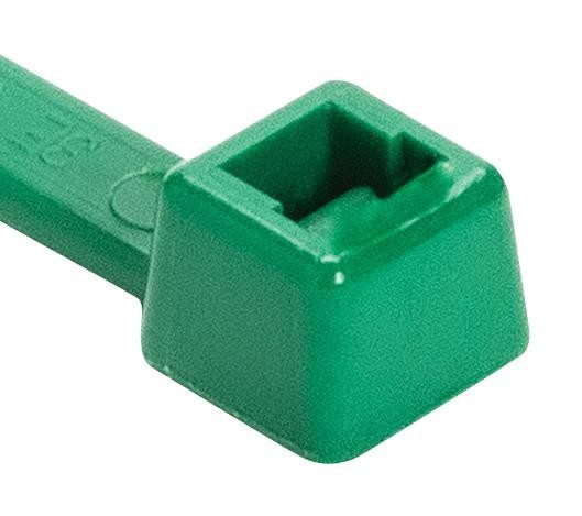 HellermannTyton 111-01169 Cable Tie, Pa66Mp, 380mm, Green