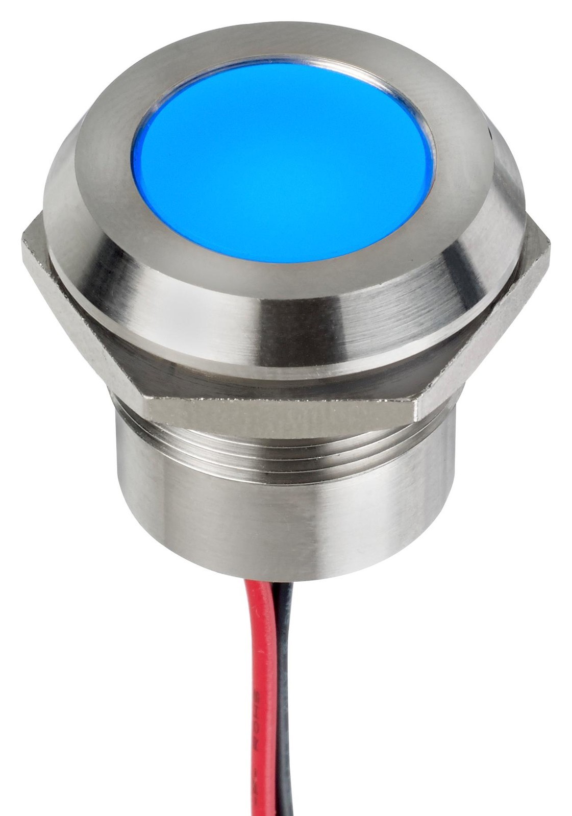 APEM Q22Y5Sxxb12E Led Panel Indicator, Blue, 22mm, 12Vdc