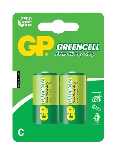 Gp Batteries Gppcc14Kc004 Battery, Zinc Chloride, C, 1.5V, Pk2