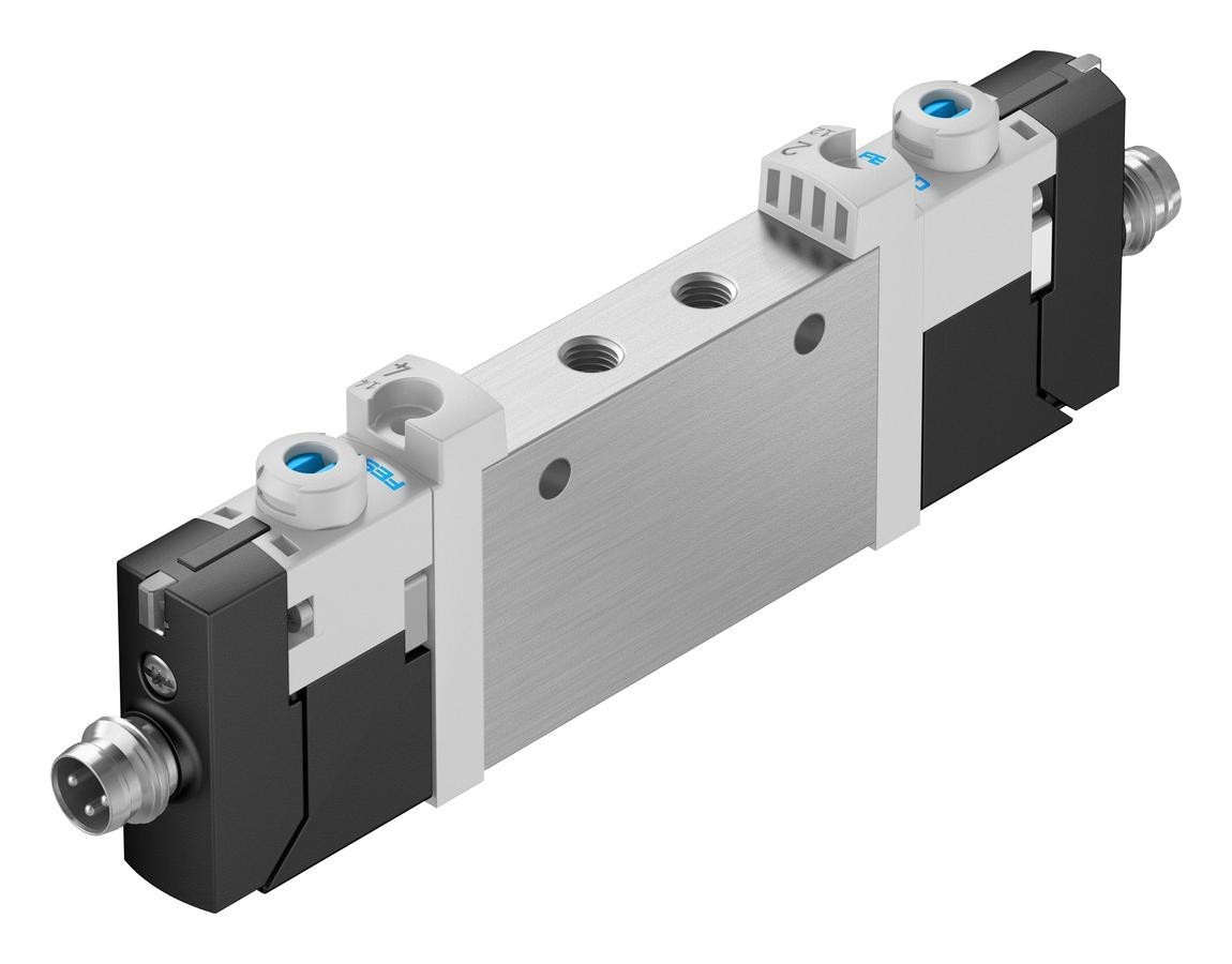 Festo Vuvg-L10-T32C-Mt-M5-1R8L Air Solenoid Valve, M5, 8Bar, 24Vdc