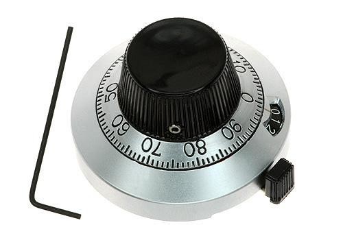 Vishay 21-A-11 Turns Counting Dial, 15Turn, For 6.35mm Shaft, Alum