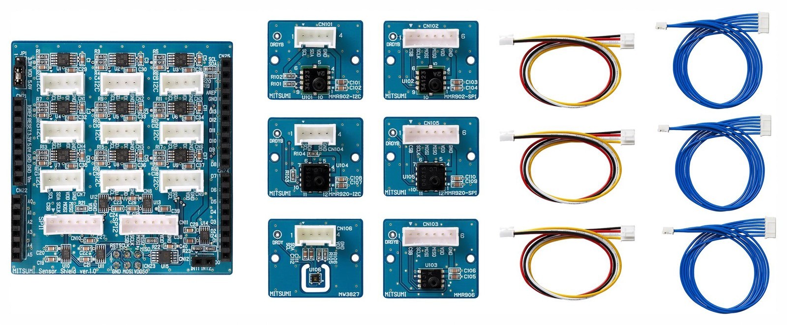 Mitsumi Sensor Shield Kit Sensor Shield Kit, Arduino Board