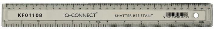 Q Connectorect Kf01108 Ruler Clear S/proof 300mm (12