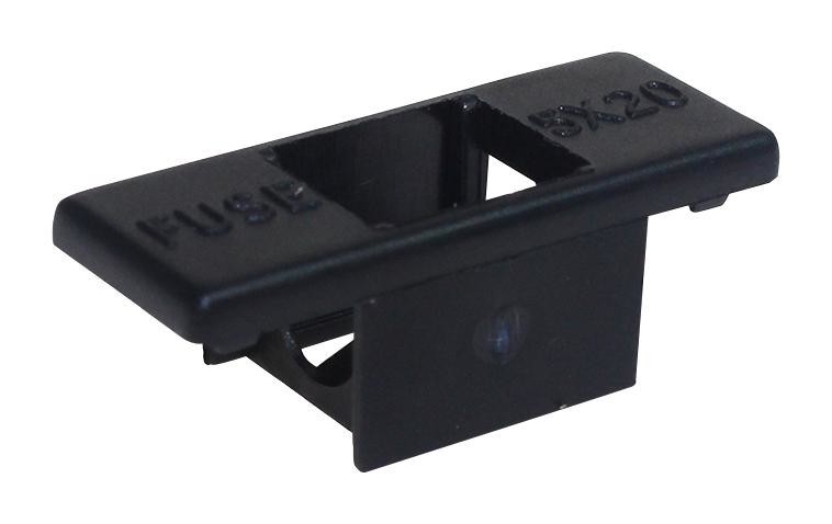 CamdenBoss Cfh14Hb Pcb Fuse Carrier Cover, 5X20mm, Pa, Blk