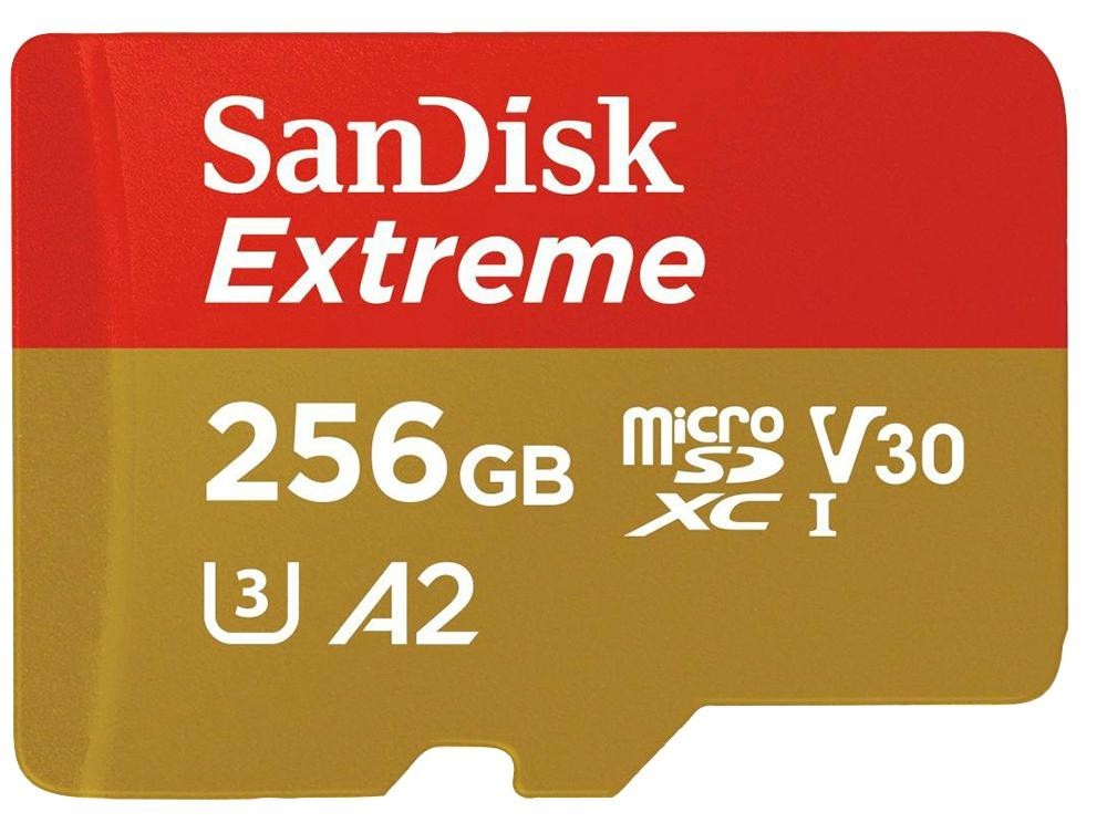 Sandisk Sdsqxa1-256G-Gn6Ma Extreme C10 Microsdhc 256Gb A2 U3