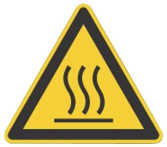 Brady 250245Fr Sign, Warning, Hot Surface Card Of 7