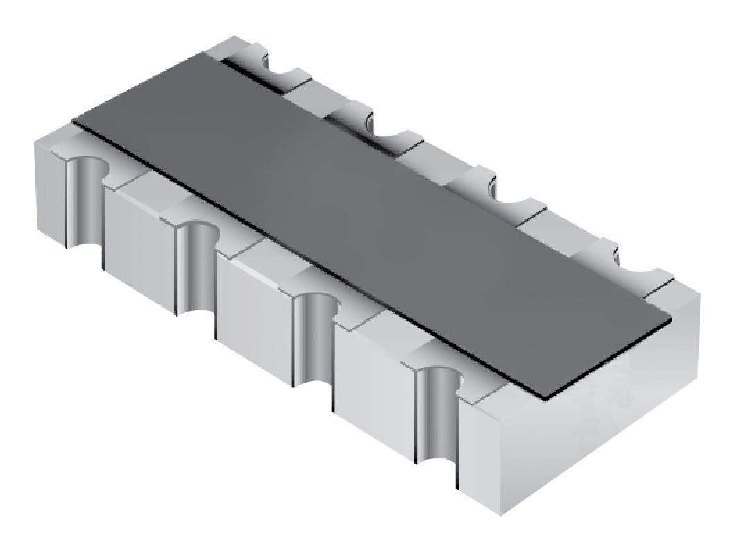 Bourns Cat16A-1000F4Lf. Res N/w, Isolated, 100R, 0.063W, 3216