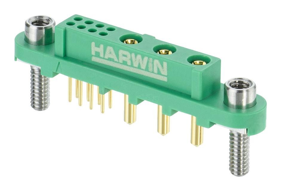 Harwin G125-Fv108F3-03Ab000P Connector, Mixed Layout, Rcpt, 3+8 Pos, Tht