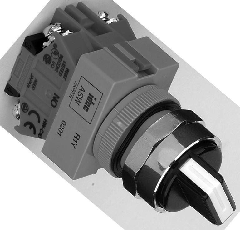 IDEC Asw211 Switch, Selector, Dpst-1No/1Nc 10A, 600V