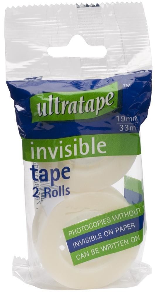 Ultratape Ma01841933Pp2 Invisible Mending Tape 19mm X 33M 2 Pack