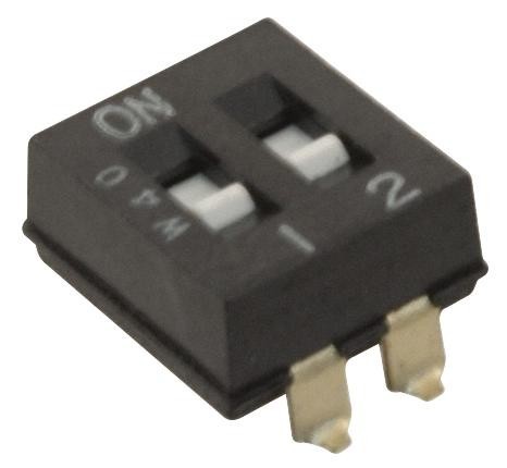 Omron A6Sn-2104 Dip Sw, Spst, 0.025A, 25Vdc, 2Pos, Smd