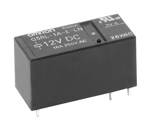 Omron G5Rl-1A-E-Tv8   Dc24 Power Relay, Spst, 24Vdc, 16A, Tht