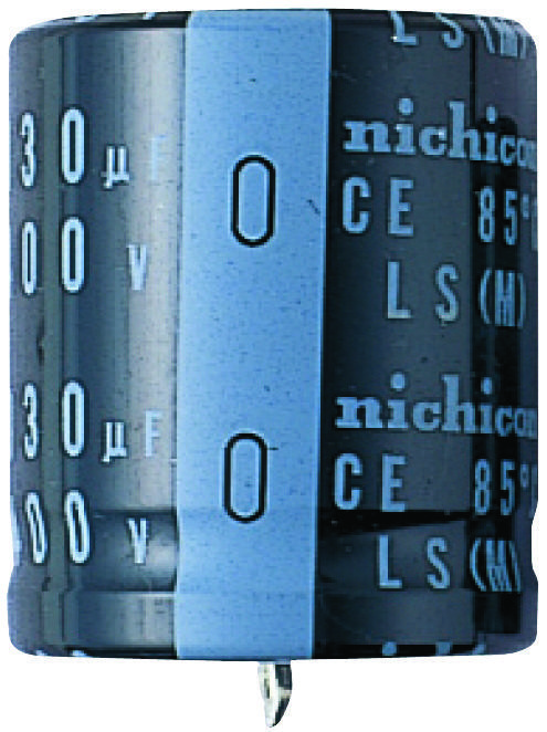 NIchicon Lls2G101Melz Aluminum Electrolytic Capacitor 100Uf, 400V, 20%, Snap-In