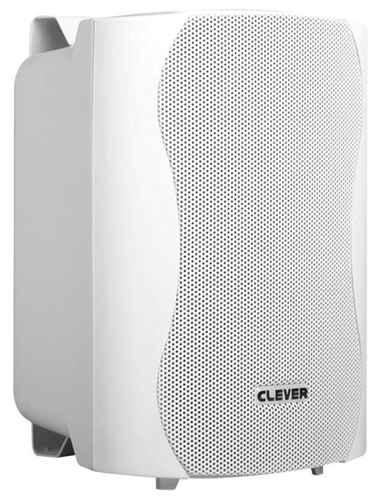 Clever Acoustics Wps 25T White Loudspeakers, 100V 25W Abs White, Pair