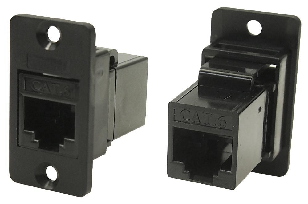 Cliff Electronic Components Cp30622 Modular Adapter, 8P Rj45 Jack-Rj45 Jack