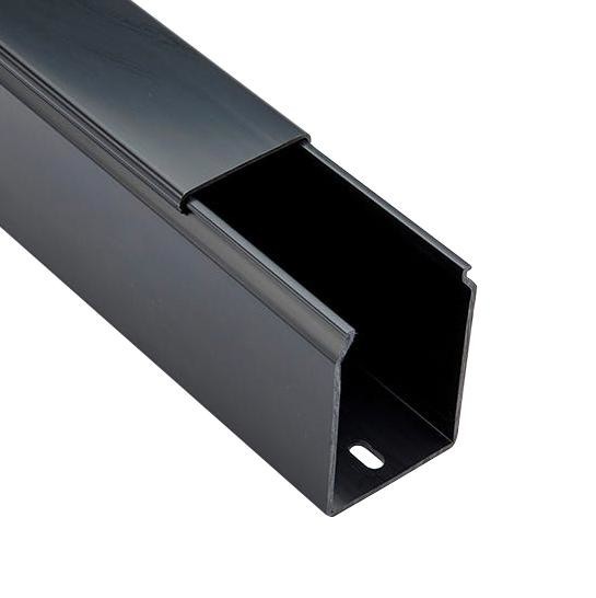 Betaduct 09290000Y Solid Wall Duct, Pvc, Blk, 75X75mm