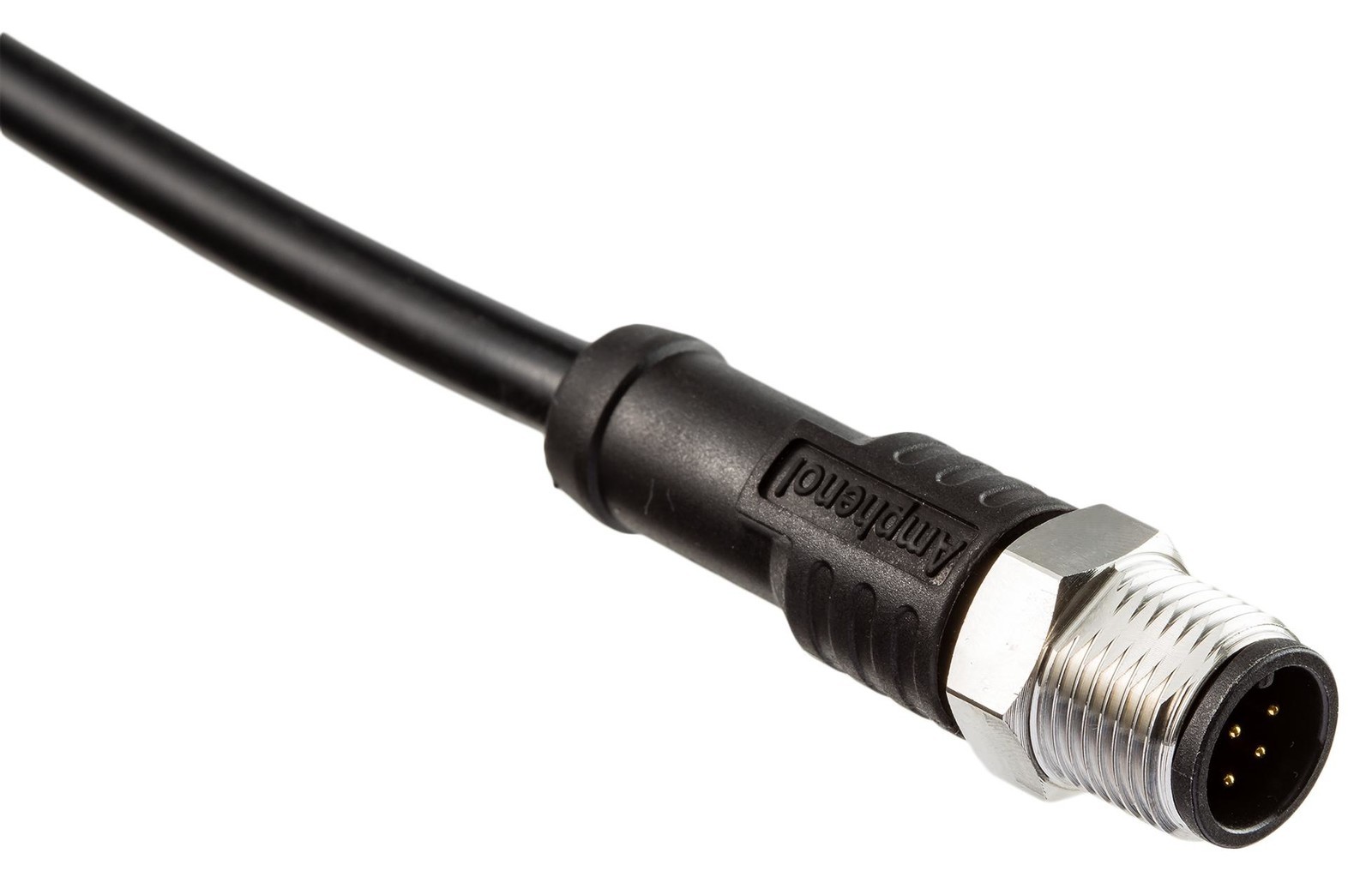 Amphenol LTW Sm12A-08Bmm-Sl8D01. Sensor Cord, 8P M12 Plug-Free End, 1M